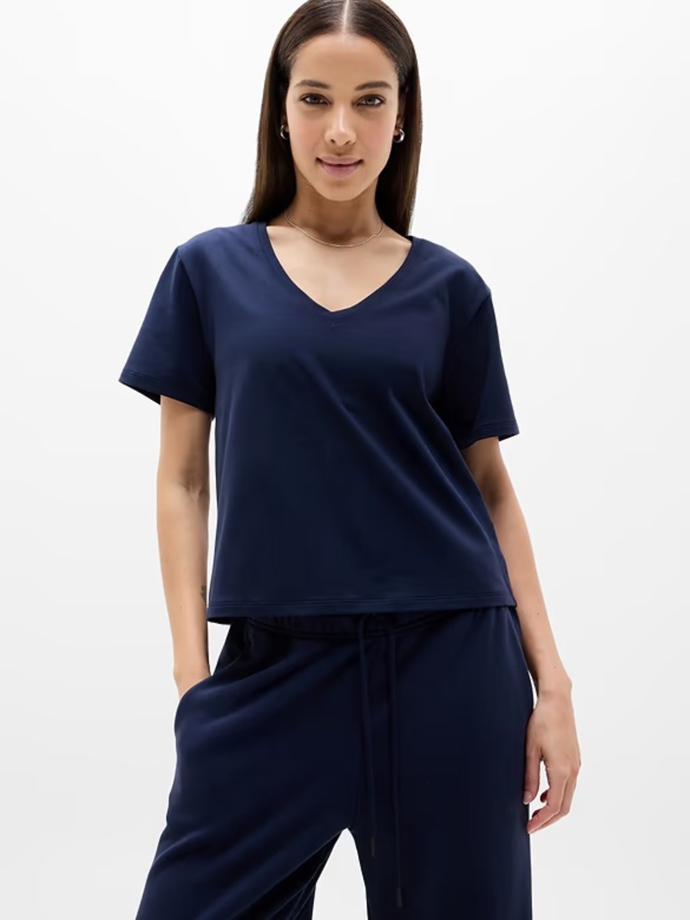 Athleta Essential V-Neck Tee Shirt